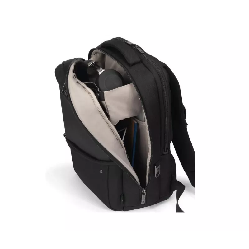 DICOTA Five – 15-17.3in Notebook-Rucksack – Schwarz / 900d recyceltes PET-Polyester