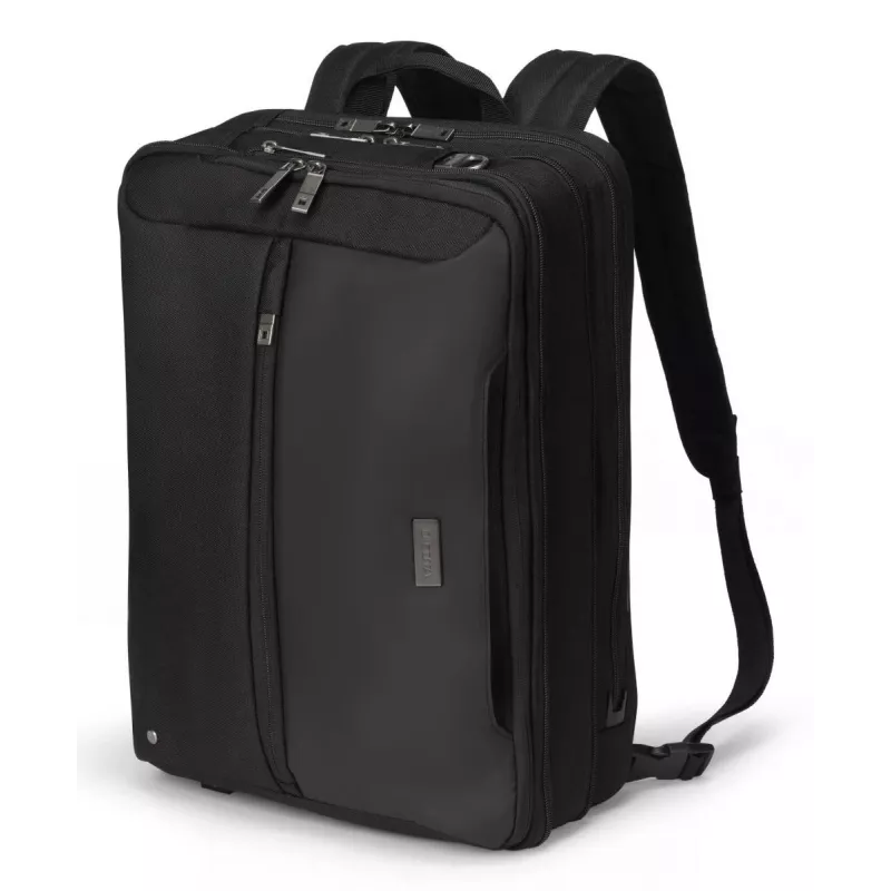 DICOTA Top Traveller Dual Five - 14-16 Zoll Notebook-Tasche - Schwarz / 900d recyceltes PET-Polyester