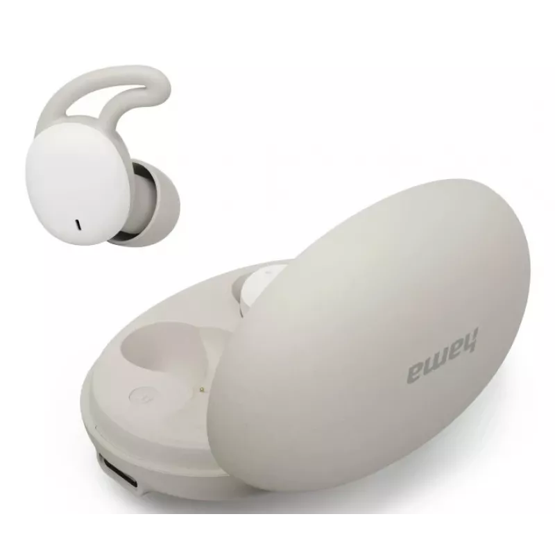 Hama Spirit Calm Headset True Wireless Stereo (TWS) In-Ear Anrufe/Musik Bluetooth Beige, Weiß