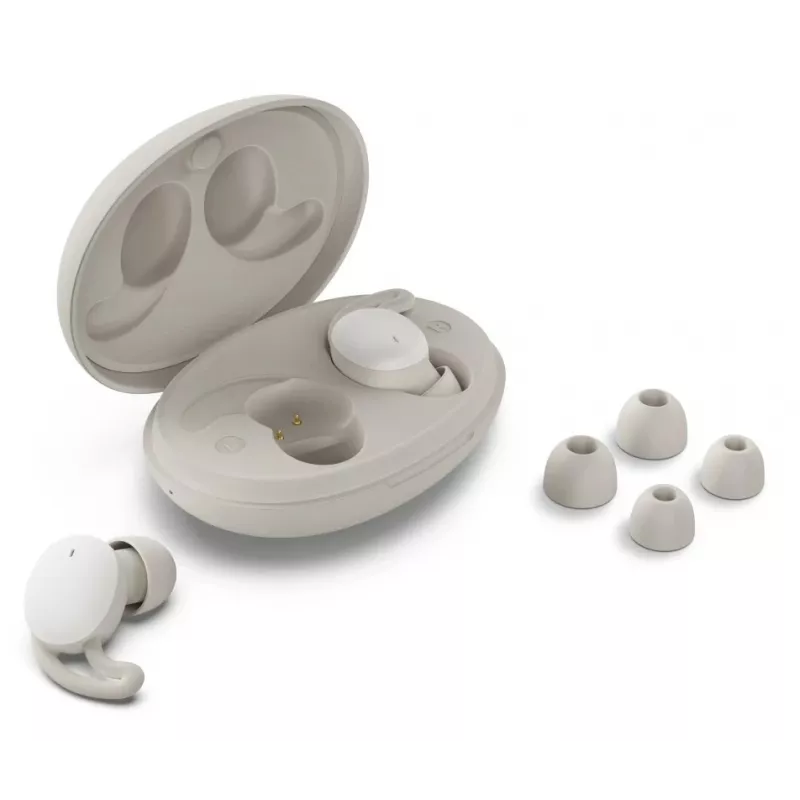 Hama Spirit Calm Headset True Wireless Stereo (TWS) In-Ear Anrufe/Musik Bluetooth Beige, Weiß