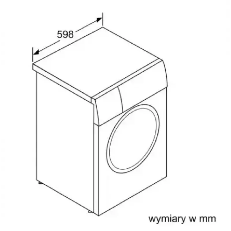 Frontlader-Waschmaschine Bosch WAN2405MPL, 7 kg, 1200 U/min, Energieeffizienzklasse A, LED-Anzeige, weiß