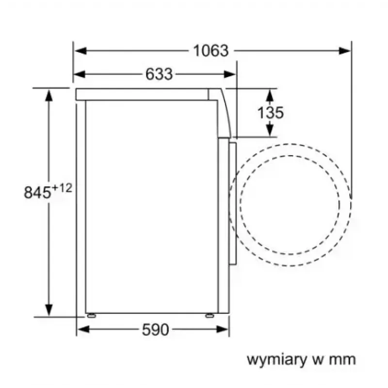 Frontlader-Waschmaschine Bosch WAN2405MPL, 7 kg, 1200 U/min, Energieeffizienzklasse A, LED-Anzeige, weiß