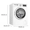 Waschmaschine Bosch WUU28T10PL, Frontlader, 8–9 kg Kapazität, 1400 U/min, Energieeffizienzklasse A