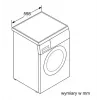Waschmaschine Bosch WUU28T10PL, Frontlader, 8–9 kg Kapazität, 1400 U/min, Energieeffizienzklasse A
