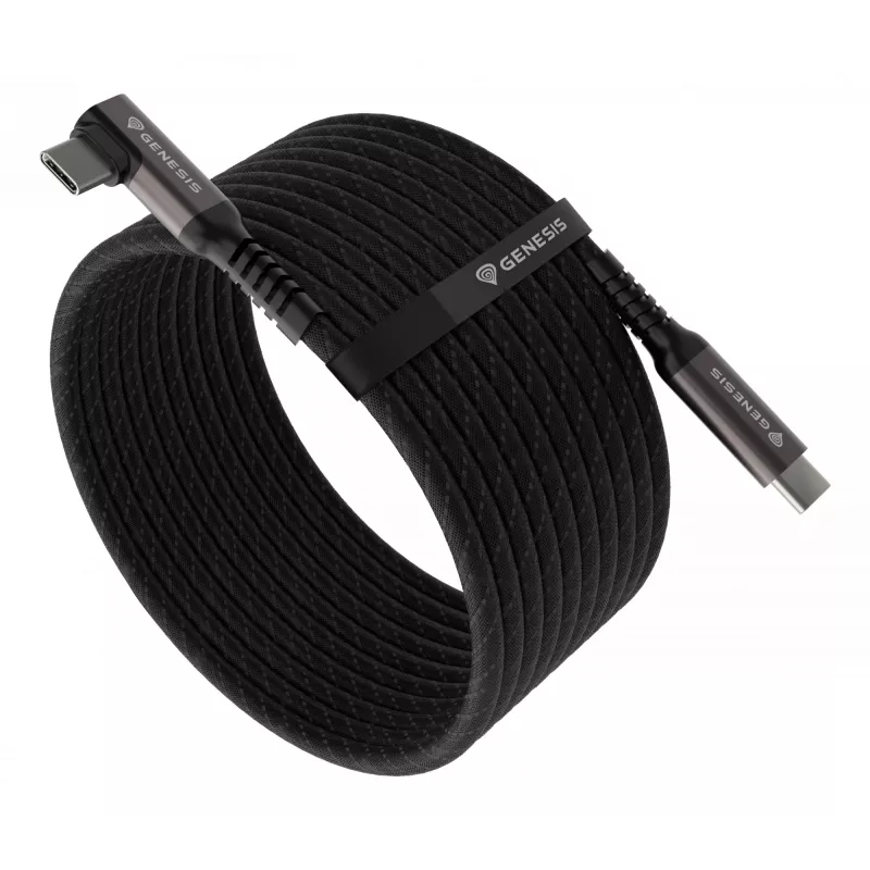 GENESIS NVC-2219 USB-Kabel USB 3.2 Gen 2 (3.1 Gen 2) 5 m USB C Schwarz, Grau