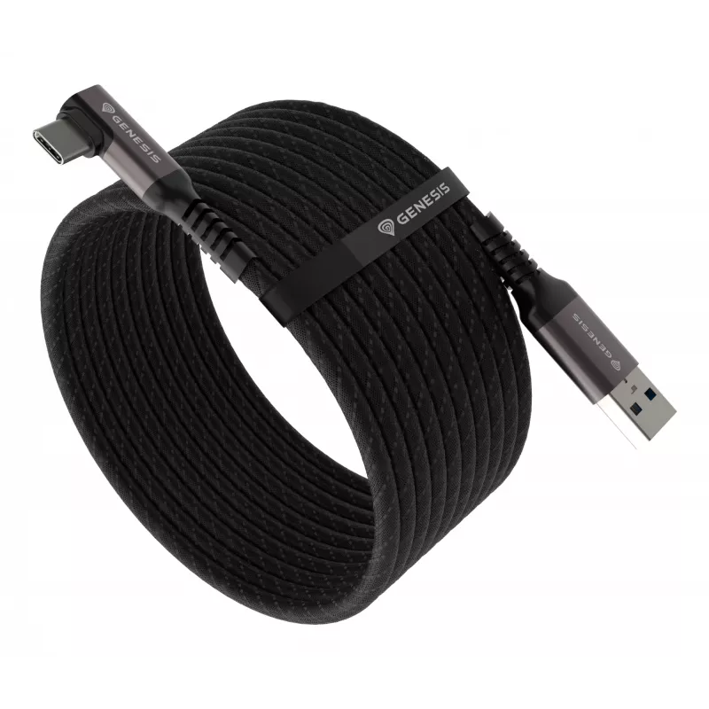 GENESIS NVC-2221 USB-Kabel USB 3.2 Gen 1 (3.1 Gen 1) 5 m USB A USB C Schwarz, Grau