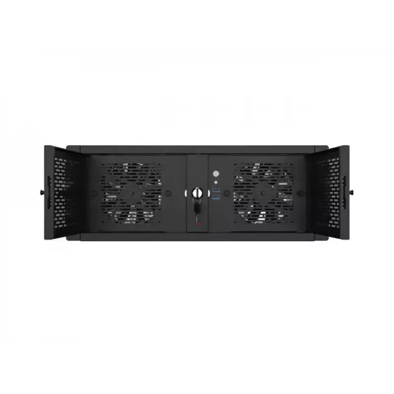 Rack-Gehäuse Lanberg SC01-5204-12B 4U Schwarz 5 Lüfter