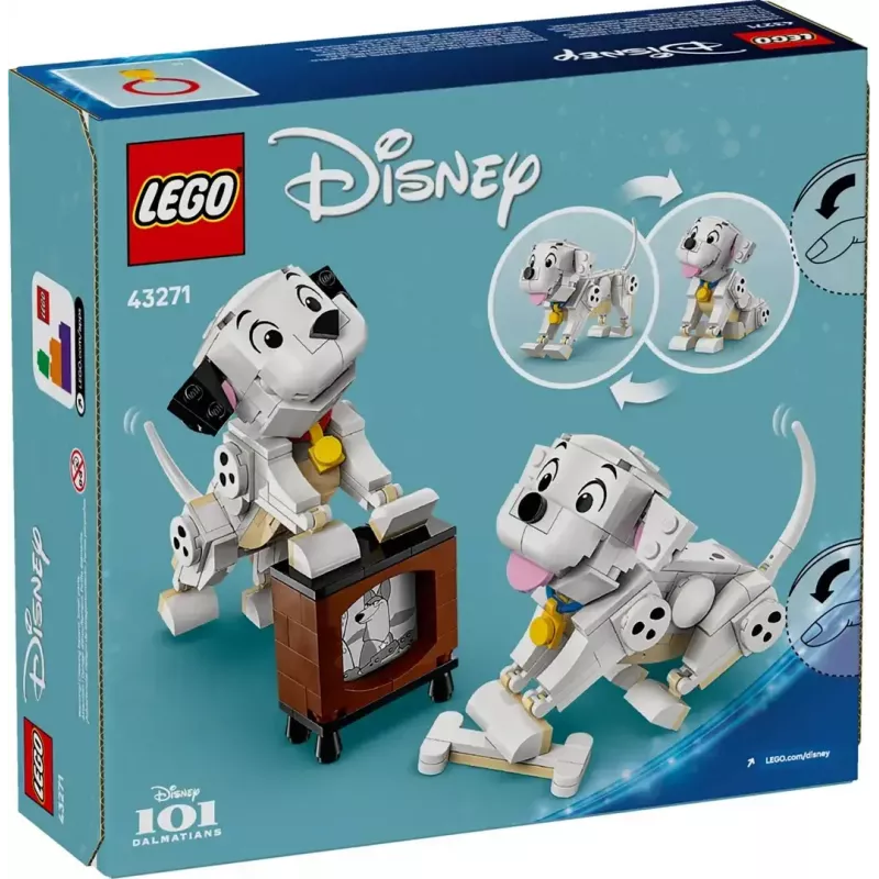 Konstruktionsspielzeug LEGO Disney Classic Puppies Lucky und Penny Set 43271, 268 Teile, Höhe 90 mm, Alter 6+