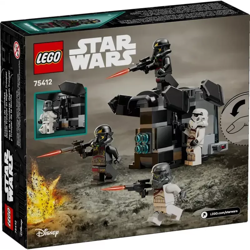 Konstruktionsspielzeug LEGO Star Wars Set 75412 Death Trooper Night Trooper, 119 Teile, 4 Minifiguren, 60×90×70 mm Modell