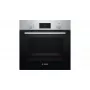 Einbau-Elektrobackofen Bosch Serie 2 HBF114ES0 — 66 l, Edelstahl, Touch- und Drehregler, 7 Programme, Grill, Heißluft, 50–275 °C