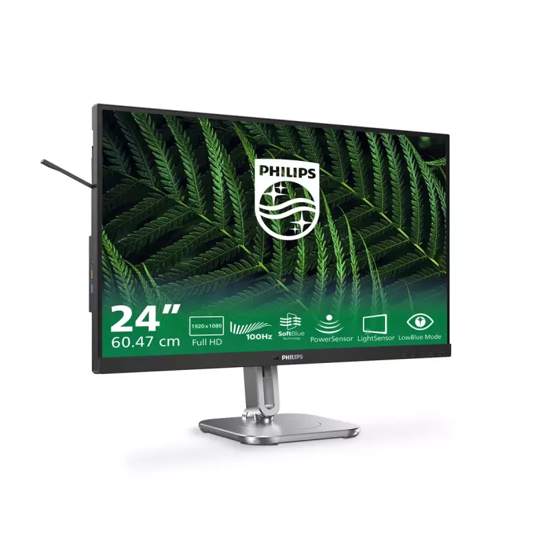 Philips 5000 series 24B2G5200/00 Computer-Monitor 60,5 cm (23,8 Zoll) 1920 x 1080 Pixel Full HD LCD Anthrazit