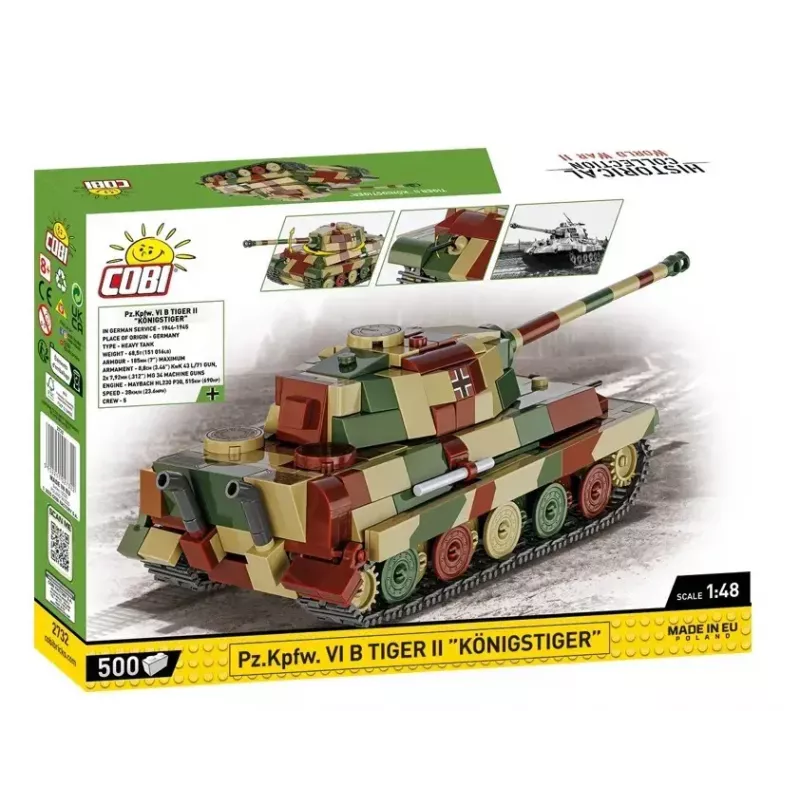 Cobi Plastikmodellbausatz Pz.Kpfw. VI B Tiger II Königstiger im Maßstab 1:35 (COBI-2732)