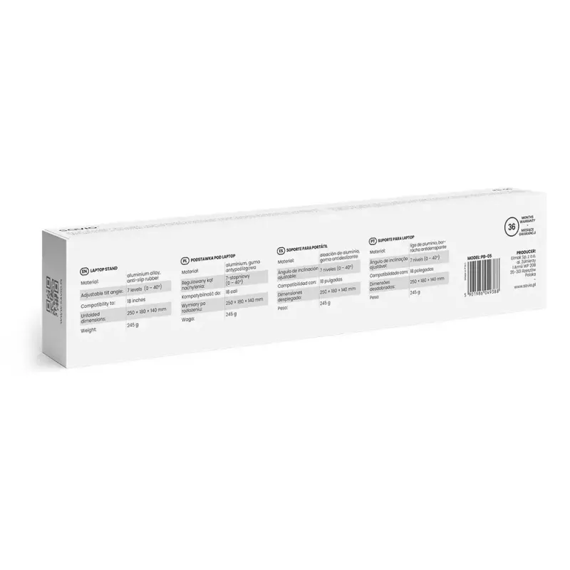 Laptopständer SAVIO PB-05 höhenverstellbar tragbar — SAVIO PB-05