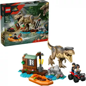 LEGO Dinosaurier-Bauset T. rex River Escape 76975 — 199 Teile, 2 Minifiguren, Alter 5+