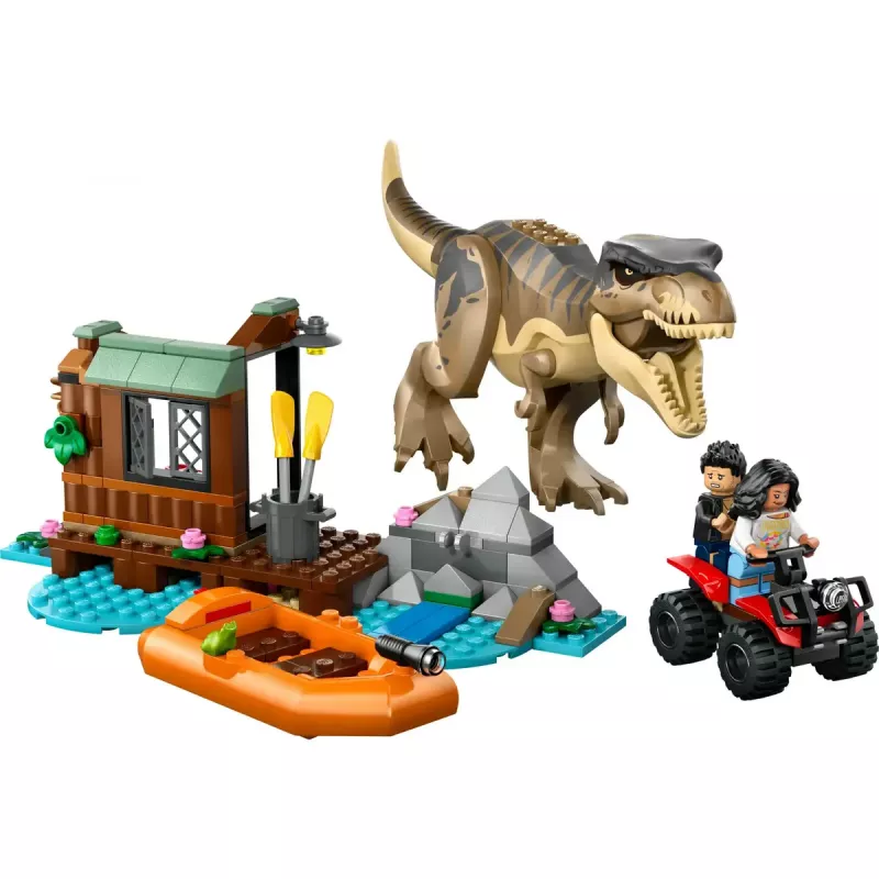 LEGO Dinosaurier-Bauset T. rex River Escape 76975 — 199 Teile, 2 Minifiguren, Alter 5+