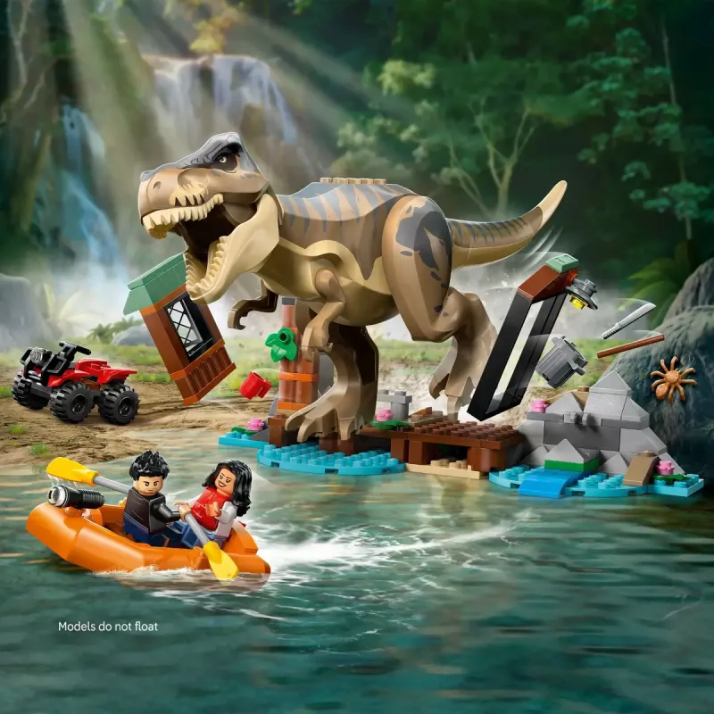 LEGO Dinosaurier-Bauset T. rex River Escape 76975 — 199 Teile, 2 Minifiguren, Alter 5+