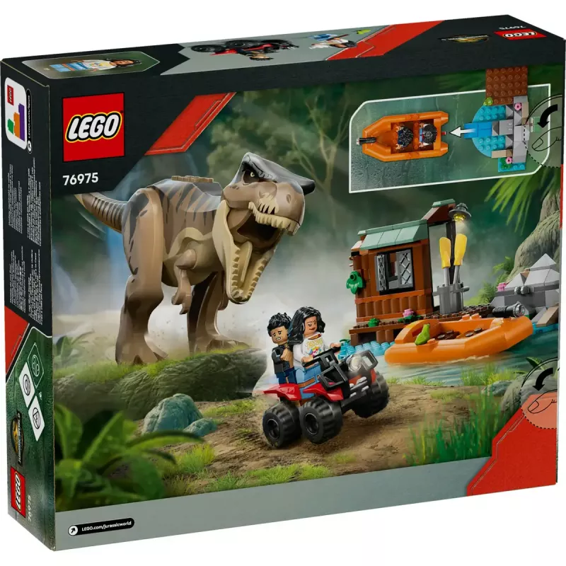 LEGO Dinosaurier-Bauset T. rex River Escape 76975 — 199 Teile, 2 Minifiguren, Alter 5+