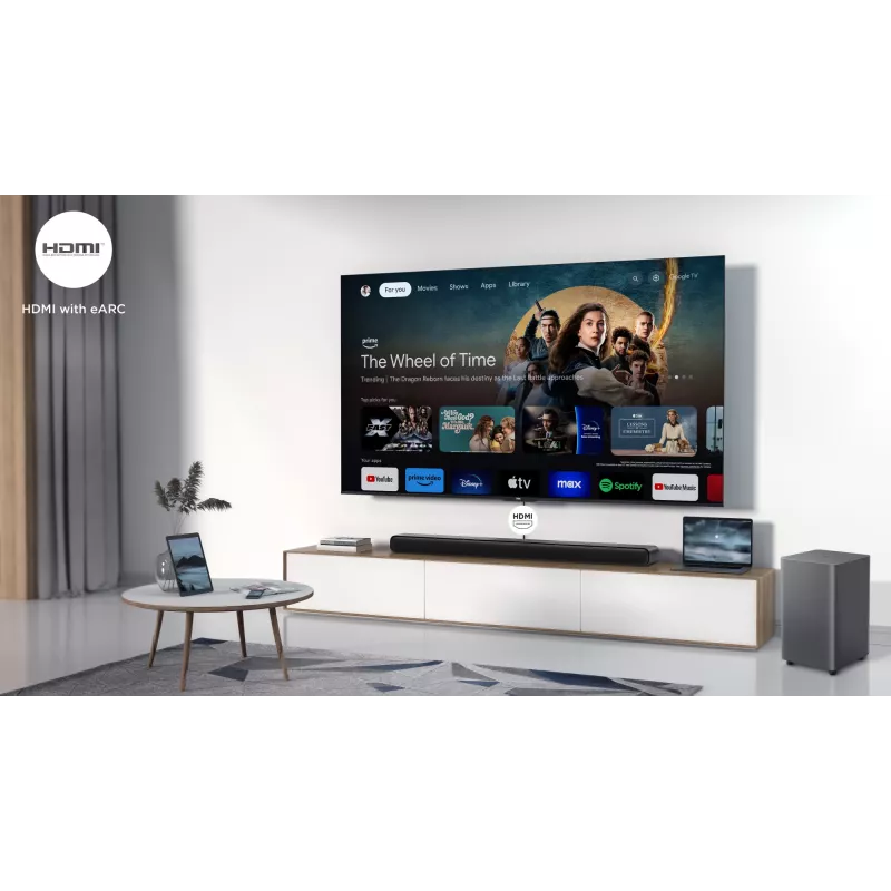TCL S S55H Class 2.1-Kanal Soundbar mit Dolby Atmos, kabellosem Subwoofer und Bluetooth-Musikstreaming