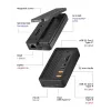 ICY BOX IB-DK4072M-CU31 USB 3.2 Gen 2 (3.1 Gen 1) Typ-C Schwarz