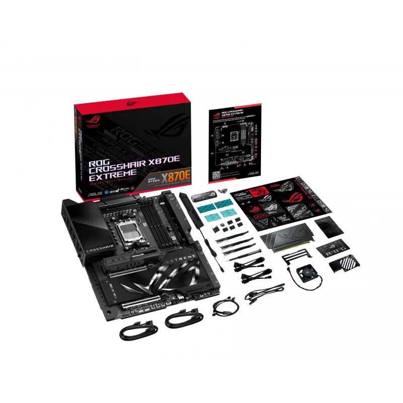 Motherboard ASUS ROG CROSSHAIR X870E EXTREME — AMD X870E, Sockel AM5, Extended ATX, DDR5, 4 DIMM, Wi‑Fi 7, 5 Gb LAN, 5x M.2