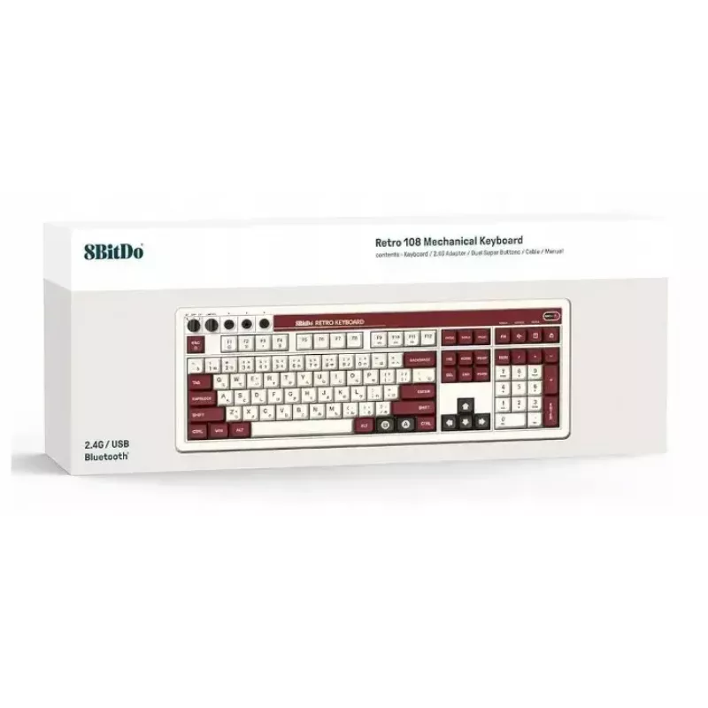 Mechanische Tastatur 8Bitdo RET00493 RGB-Hintergrundbeleuchtung kompakt