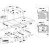 Whirlpool WS Q0530 NE Schwarz Einbau-Induktionskochfeld 28 cm Zone 2 Zonen