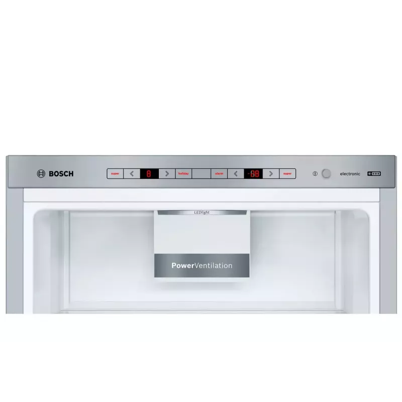 Kühl-Gefrierkombination Bosch Serie 6 KGE49AICA, freistehend, Edelstahl, 419 l (302 l Kühlteil / 117 l Gefrierteil), A-Höhe 2010 mm