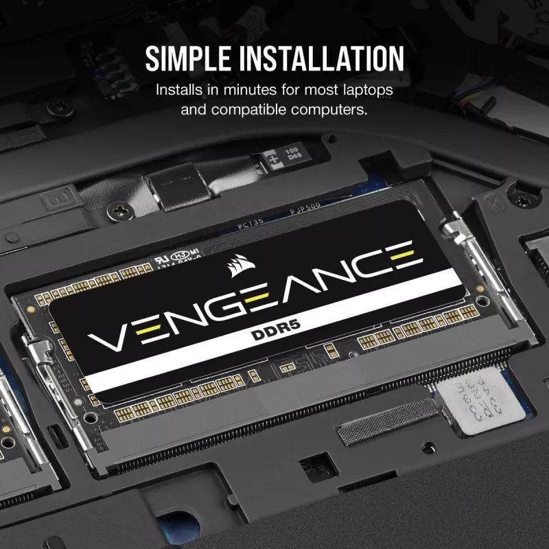 CORSAIR Speicher 32GB Vengeance DDR5 SoDIMM (2x16GB) DDR5 5600MT/s (PC5-44800) CL48 1,1V
