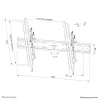 Neomounts WL35S-850BL18 TV-Wandhalterung 43-86 Zoll - neigbar - abschließbar - schnelle Installation