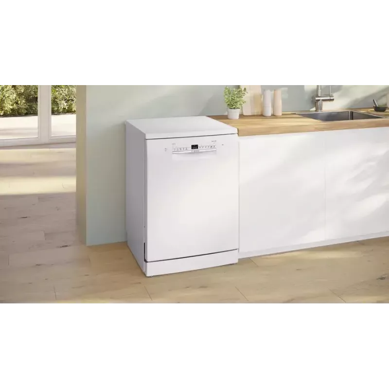 Freistehender Geschirrspüler Bosch Serie 2 SMS2ITW09E — 13 Maßgedecke, 46 dB, 60 cm, Wärmetauscher-Trocknung