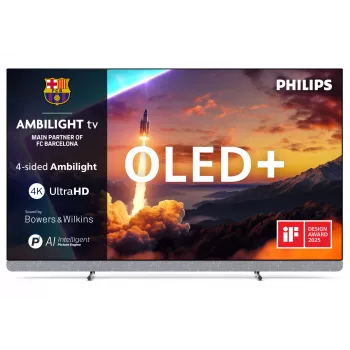 Philips 55OLED910/12 TV 139,7 cm (55 Zoll) 4K Ultra HD Smart-TV WLAN Metallic