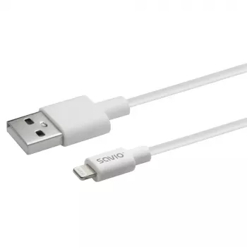 USB-Kabel Savio CL-192 1m USB A USB 2.0 Weiß