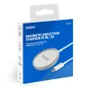 Kabelloses Indoor-Ladegerät für Mobiltelefone SAVIO LA-11, Qi 1.2, 15 W, weiß, 55×55×5 mm