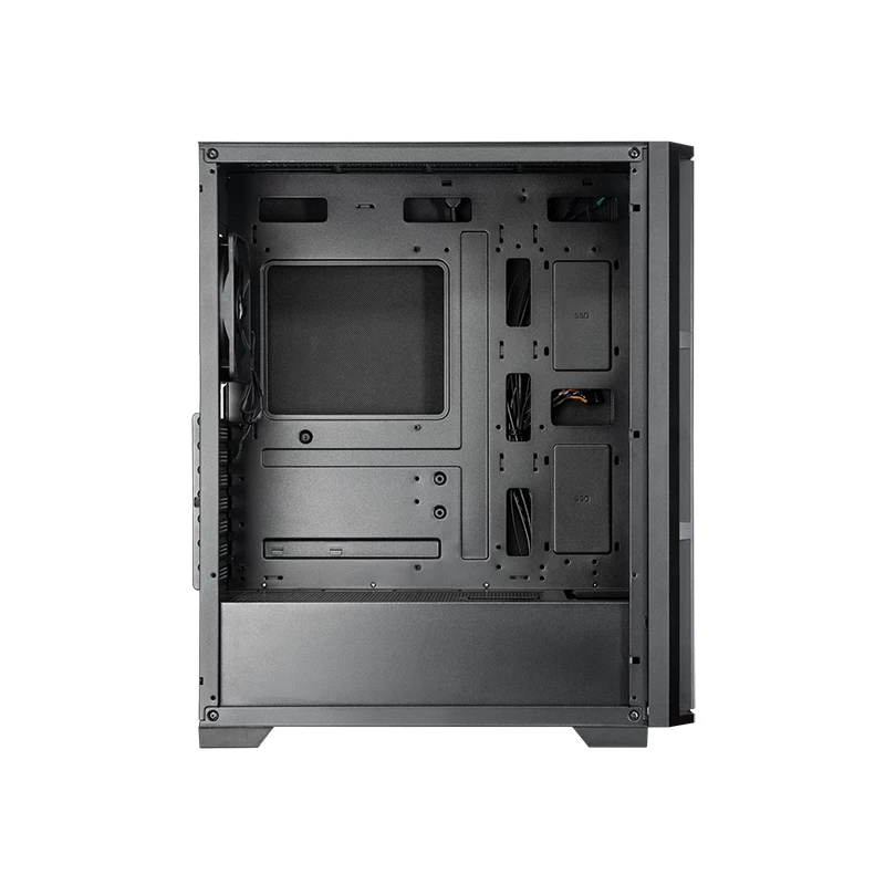 Chieftec AS-02B-OP Computergehäuse Midi Tower Schwarz