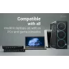 ITEC i-tec USB-C KVM Dock PRO für drei Hosts, Dual-Video, 2x Power Delivery (max. 92W), USB 3.2, 10 Gbit/s, Gigabit-Ethernet