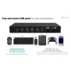 ITEC i-tec USB-C KVM Dock PRO für drei Hosts, Dual-Video, 2x Power Delivery (max. 92W), USB 3.2, 10 Gbit/s, Gigabit-Ethernet