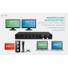 ITEC i-tec USB-C KVM Dock PRO für drei Hosts, Dual-Video, 2x Power Delivery (max. 92W), USB 3.2, 10 Gbit/s, Gigabit-Ethernet
