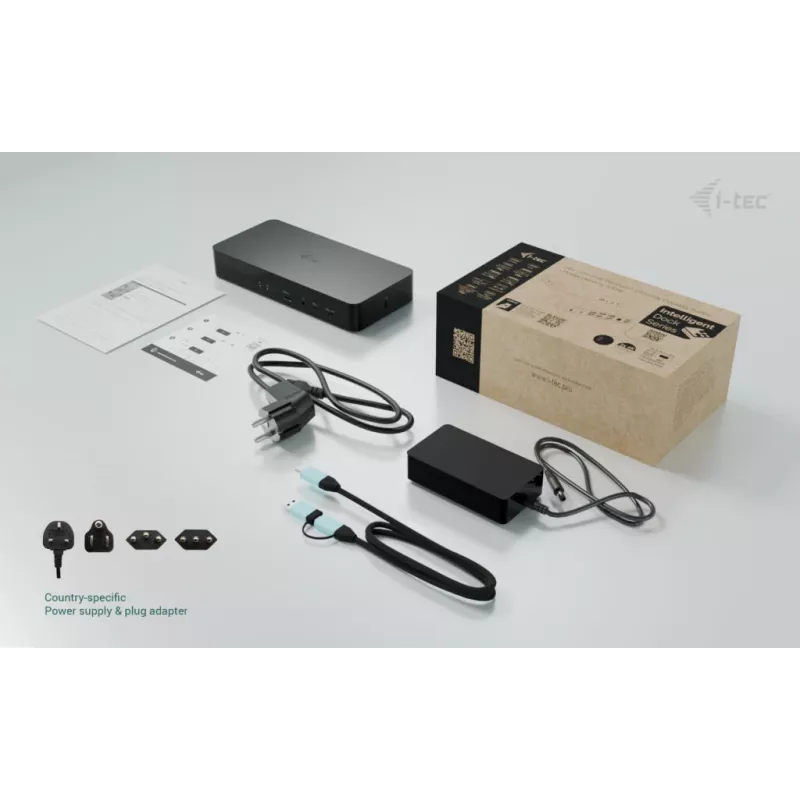 Dockingstation i-tec CAINTGDUAL4KDOCPD Dual Display Power Delivery 100W