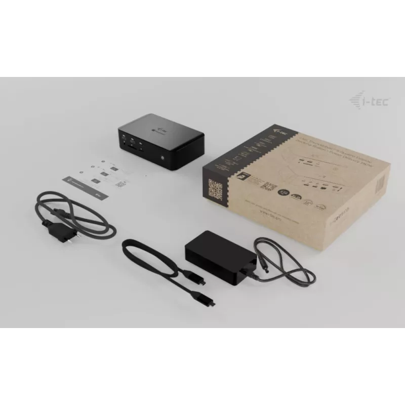 i-tec Thunderbolt5 Quattro Display Docking Station, 5x USB, 2,5 GLAN + Power Delivery 140W