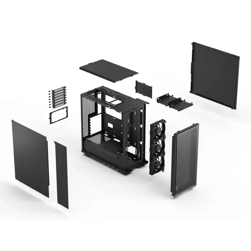 PC-Gehäuse Fractal Design Epoch Schwarz Solid Midi Tower Schwarz