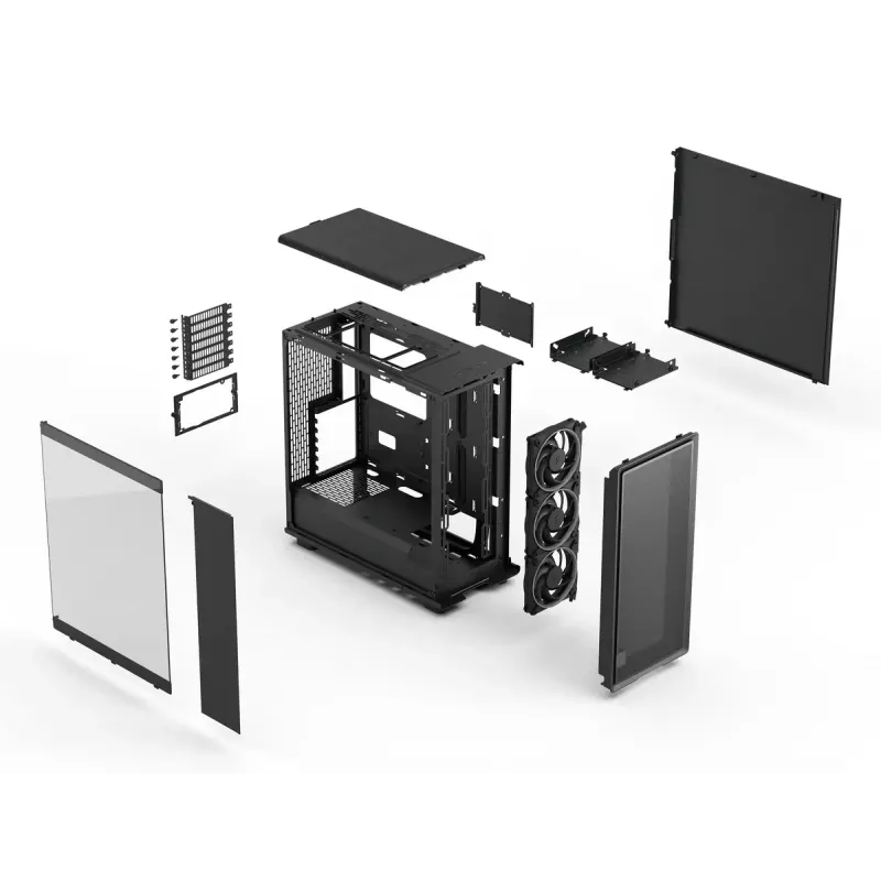 PC-Gehäuse Fractal Design Epoch Schwarz TG RGB Light Tint Midi Tower Schwarz