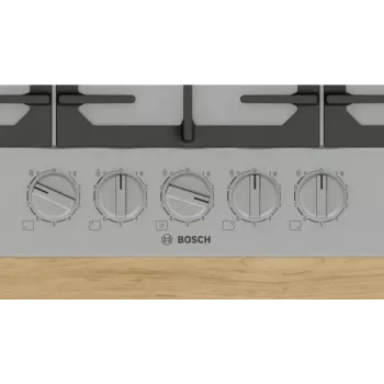 Bosch Serie 6 PCQ7A5I90 Kochfeld Edelstahl Einbau 75 cm Gas 5 Zone(n)