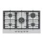 Bosch Serie 6 PCQ7A5I90 Kochfeld Edelstahl Einbau 75 cm Gas 5 Zone(n)