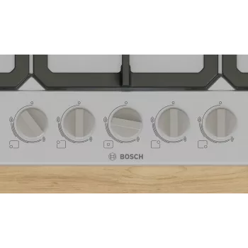 Bosch Serie 4 PGQ7B5K90 Kochfeld Edelstahl Einbau 75 cm Gas 5 Zone(n)