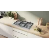 Bosch Serie 4 PGQ7B5K90 Kochfeld Edelstahl Einbau 75 cm Gas 5 Zone(n)
