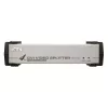 ATEN 4-Port DVI Audio/Video-Splitter, DVI, 4x DVI-I, 1920 x 1200 Pixel, Schwarz, Silber, Metall, Full HD