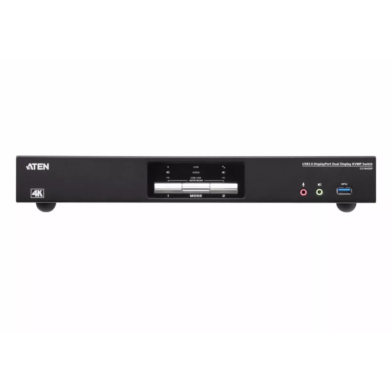 ATEN 2P USB3.0 DisplayPORT Dual View KVMP SW