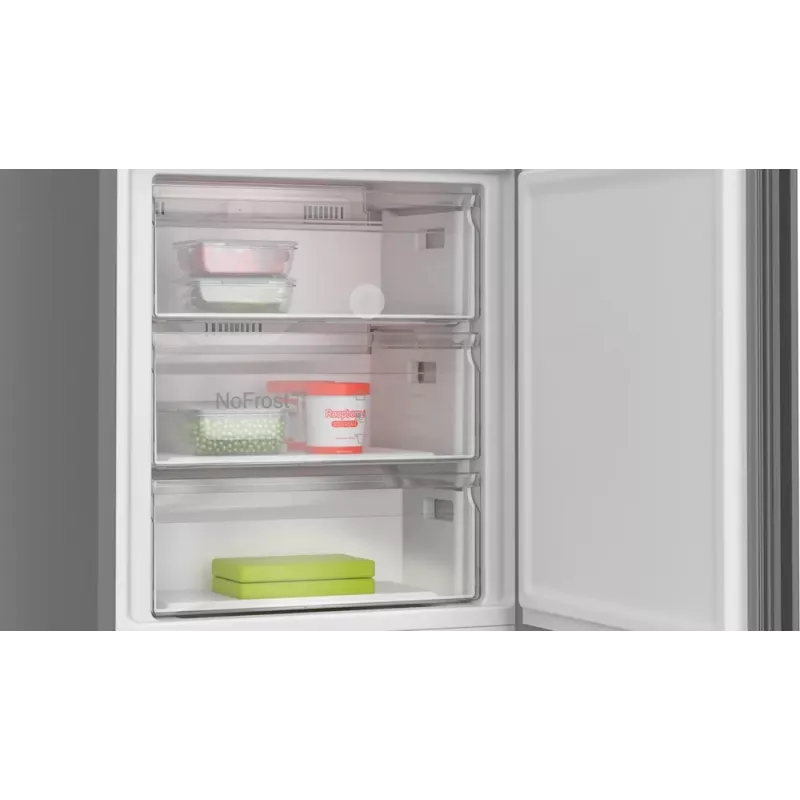 Kühl-Gefrierkombination Bosch Serie 4 KGN49OCAF, freistehend, 440 L Gesamtvolumen, Anthrazit, No Frost