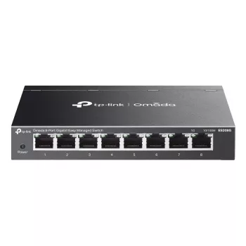 TP-Link Omada ES208G Netzwerk-Switch Managed L2 Gigabit Ethernet (10/100/1000) Schwarz