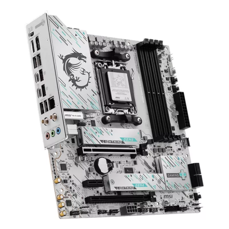 Motherboard MSI B850M GAMING PLUS WIFI — AMD B850, Sockel AM5, micro ATX, DDR5, 4x DIMM, 3x M.2, Wi‑Fi 7, 5 Gb LAN